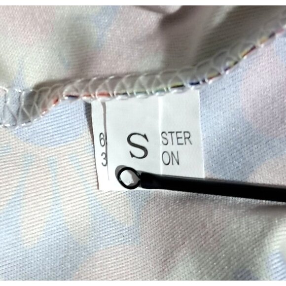 Vintage-Inspired Disco Flared Pants With Multicolor Floral Print Size S Boho Hip - Picture 2 of 11